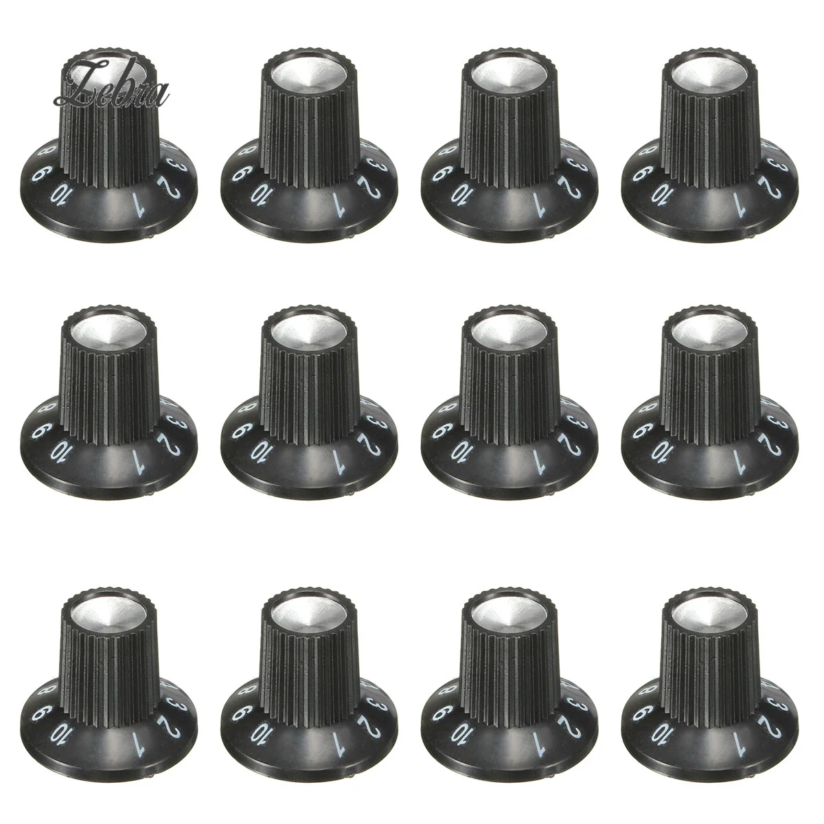 Hot Sale 12x Guitar Amplifier Knobs AMP Skirted Volume Tone Control Speed Knobs Popular For Acoustic Guitar