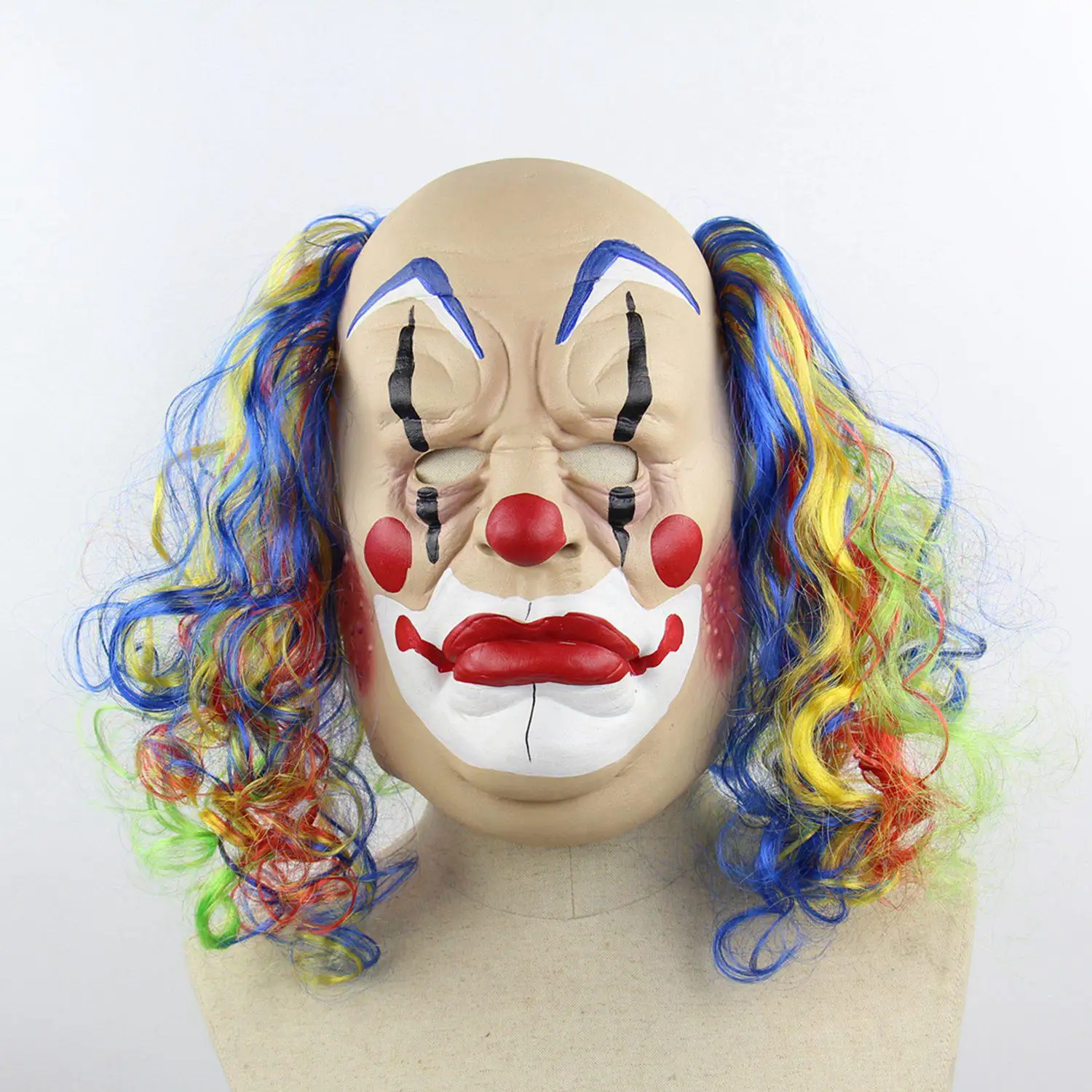 как сделать маску клоуна