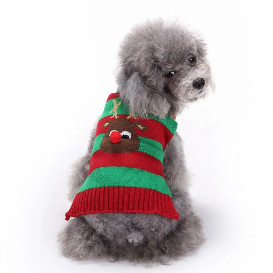 Merry Christmas Elk Pet Puppy Cute Dog Clothes Winter Ropa De Mascotas