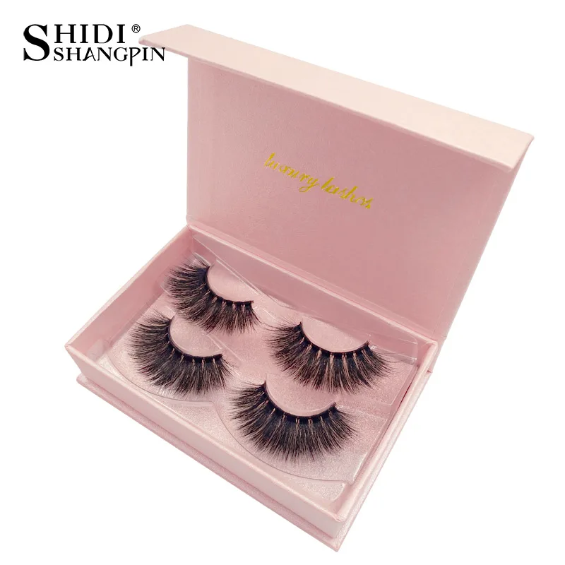 

SHIDISHANGPIN Mink eyelashes natural long 3d mink lashes Wholesale false cilios mink eyelashes 1 box eyelash extension cilios
