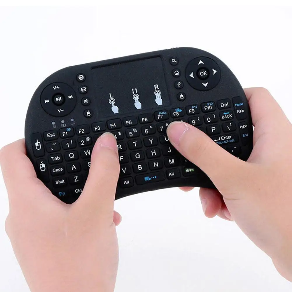 NICE i8 2 4GHz font b Mini b font Wireless Keyboard Fly Air Mouse with Touchpad