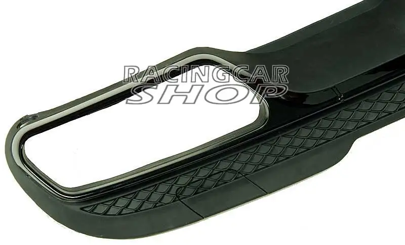 E63 Style Black Series diffuser/Exhaust Tips combo For Mercedes W212 E-Class E200 E220 E250 E300 E350  E500 E550 AMG Sport Bumper 2014UP