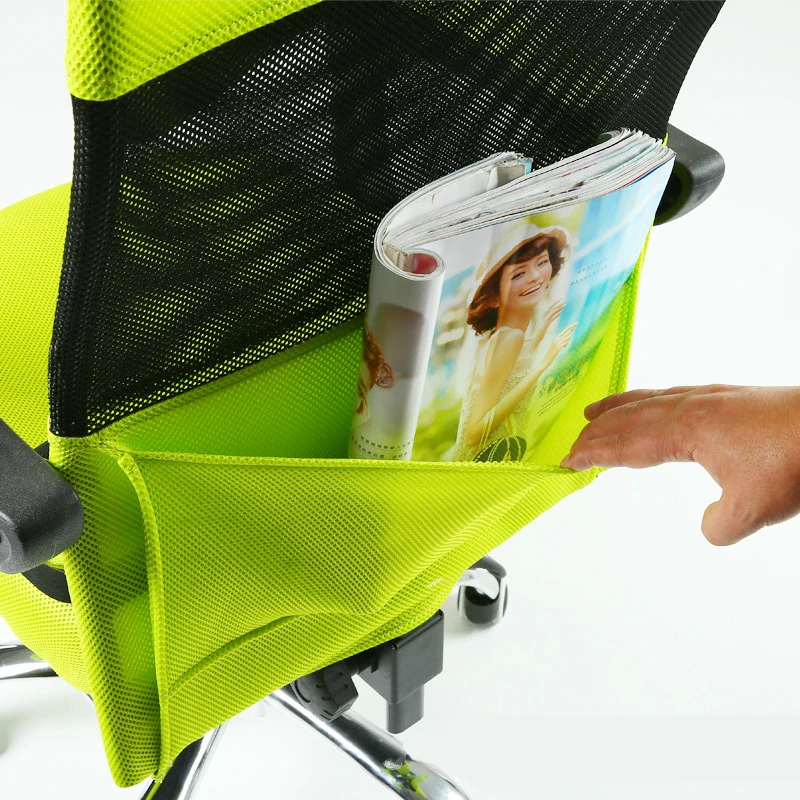 Light Ergonomics Computer Chair with Footrest Household Simple Swivel Chair Lifted and Rotation Multifunction Mesh Cloth Chair