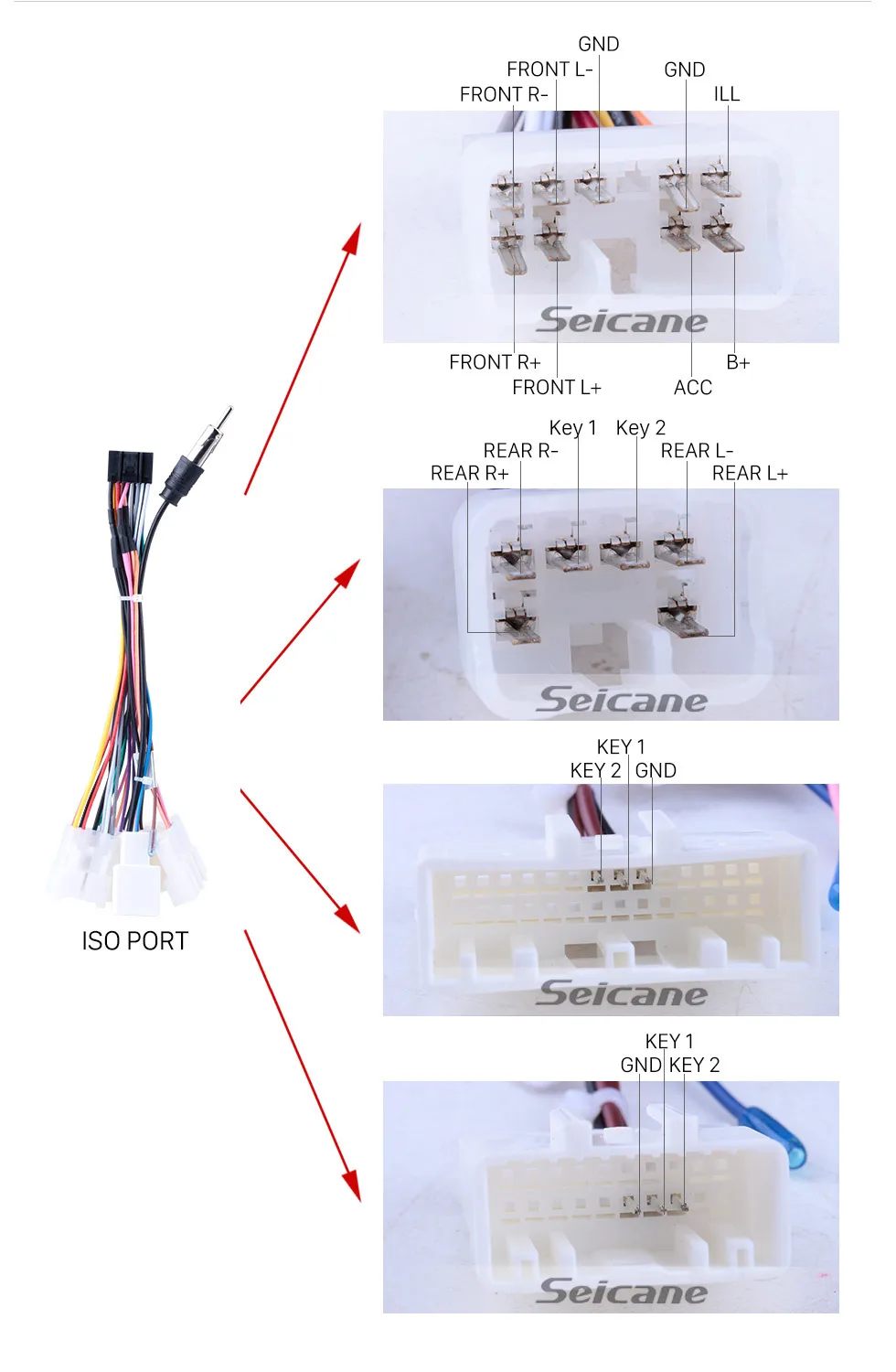 Seicane gps мультимедийный плеер радио для 2009 2010 2011 2012 2013 Toyota AVENSIS 9 дюймов 8-core Android 8,1 2Din головное устройство