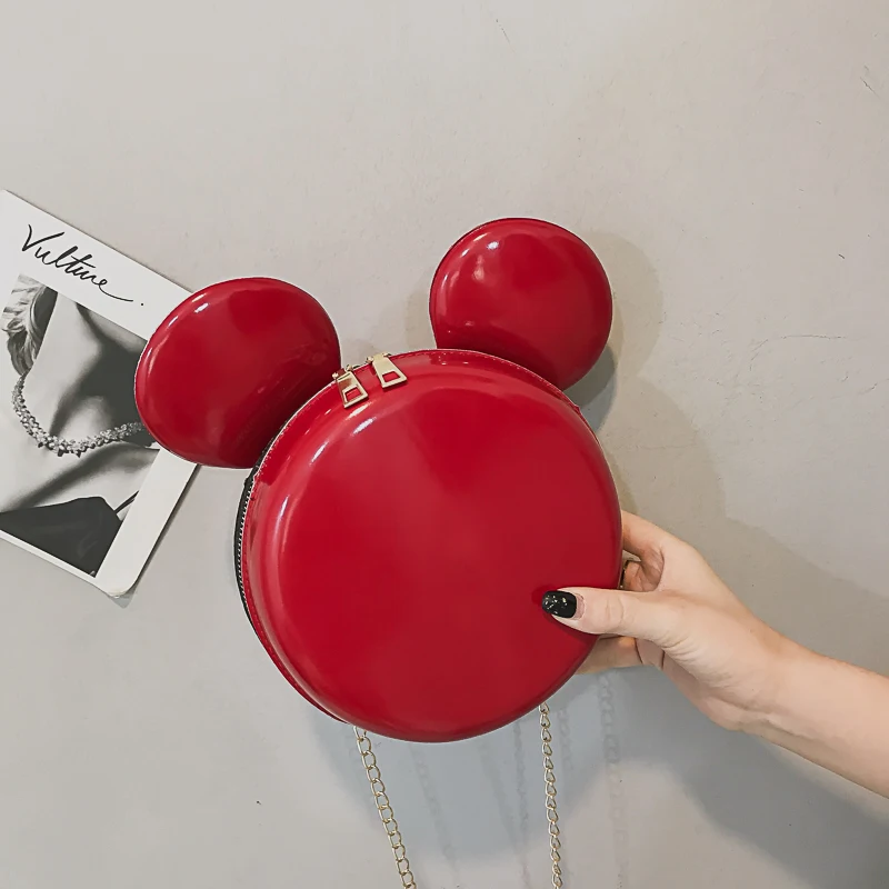 

INS Big Ears Micky Crossbody Bags for Women 2019 Super-hot Bag Girl In Summer New Lovely Single Shoulder Bag Mini-Slant Bag Tide