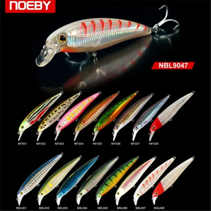 

NOEBY 80mm/7.5g 140mm/39g Hard Minnow Fishing Lure ABS Plastic Bait Para Pesca Isca Artifical Leurre Souple Fishing Lure Wobbler