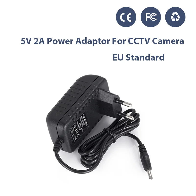 AC 100-240V DC 5V 2A EU/US/AU/UK Plug AC/DC Power Adapter Charger Power Adapter for CCTV Camera DIY Kit (1.35mm * 3.5mm) AC 100-240V DC 5V 2A EU/US/AU/UK Plug AC/DC Power Adapter Charger Power Adapter for CCTV Camera DIY Kit (1.35mm * 3.5mm)