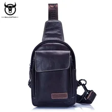 Bull капитан Для мужчин мешок первый Слои коровьей Слинг Грудь Back Pack Путешествия Пояса из натуральной кожи Слинг Сумка кожаная pack