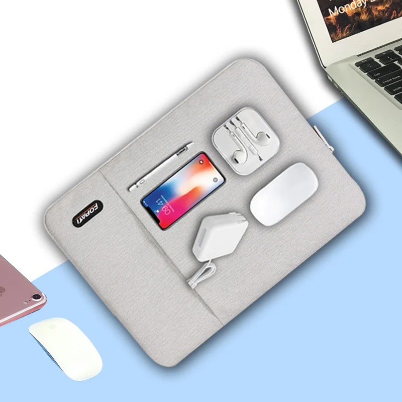 

New Solid Laptop Bag for Macbook Air Pro 13 15 Case 12 13 14 15.6 inch Laptop Sleeve for Lenovo Dell Hp Asus 13.3 Notebook Case