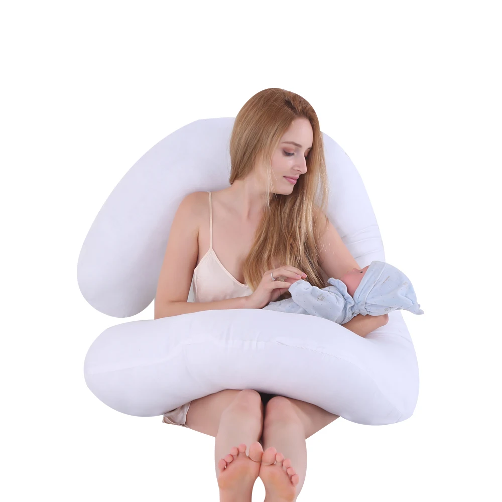 

C Type Pregnant Women Pillow Multi-functional Waist Side Sleeping Pillow Core Breastfeeding Pillow
