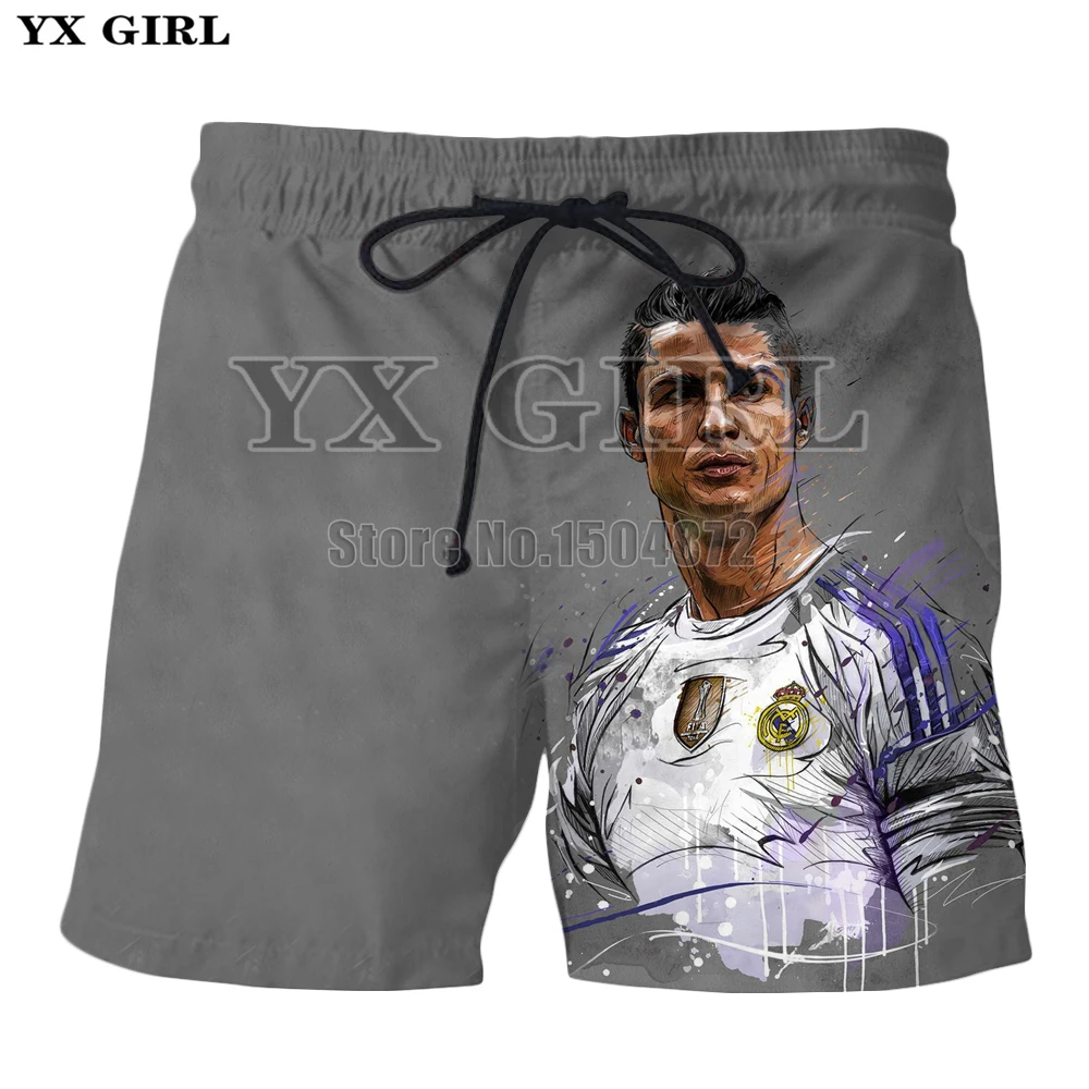 YX Girl Character Clothes Cristiano Ronaldo 3d Printed Shorts Men Summer Short Trousers Beach Mens Shorts Unisex Jogger Shorts YX Girl Character Clothes Cristiano Ronaldo 3d Printed Shorts Men Summer Short Trousers Beach Mens Shorts Unisex Jogger Shorts