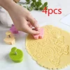 4Pc / Set Easter Egg Rabbit Chick Butterfly Plastic Plunger Fondant Cookie Cutter Set Mold Biscuit Decor Baking ToolsSet ► Photo 1/6