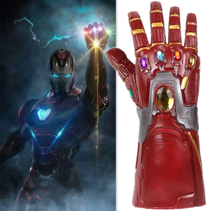 Endgame Железный человек Бесконечность перчатка Косплей рука танос латексные перчатки руки маски супергероев оружие реквизит дропшиппинг