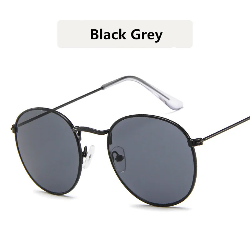 2019 Classic Round Sunglasses Women Retro Gold Silver Black Metal Frame Unisex Eyewear Male Sun Glasses for Men Oculos Gafas