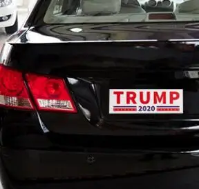 10pcs Decal Accessories Car Bumper Stickers With Lettering Donald Trump President Campaign Window Film Sticker Self Adhesive