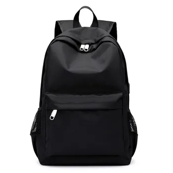 

Maison Fabre School Backpack female Shoulder bag Waterproof Solid School Backpacks Bag With USB Jack Travel Bags G0722#10