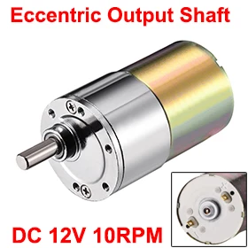 

Uxcell(R) Hot Sale 1Pcs 12V DC 10RPM Gear Motor High Torque Electric Micro Speed Reduction Geared Motor Eccentric Output Shaft