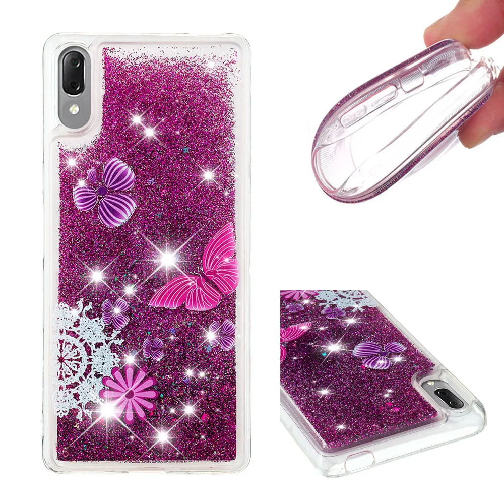 Шикарный чехол для Sony Xperia L3 L 3 мягкий силиконовый бампер L3312 L3322 L4312 L4332 блестящий