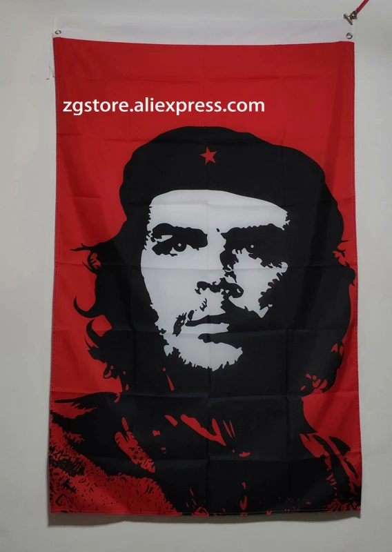 Che Guevara Куба флаг Custome баннер Горячая товаров 3X5FT 90X150 см Баннер латунные металлические отверстия