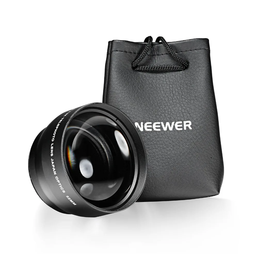 Профессиональный телеобъектив Neewer 52/58 мм 2.2X с салфеткой из микрофибры для