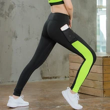 Новинка, эластичные штаны для бега с карманами, компрессионные обтягивающие костюмы для фитнеса, тренажерного зала, тренировок, занятий спортом, йогой, леггинсы для женщин