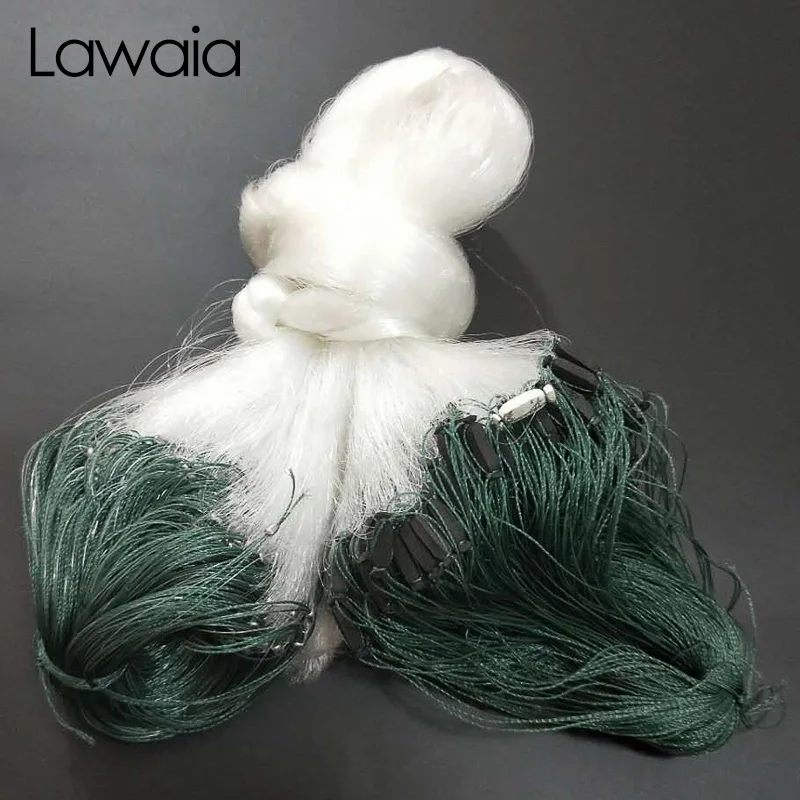 

Lawaia Fishing Net 1.5m High Three Floors Sticky Net With Floating Strap Plumb Monofilament Single Wire Sticky Net Fishing Gear