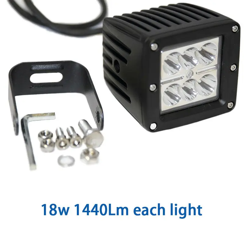 18w Led Work Light Off Road SUV Led Boat Light for Ford F150 Truck Tractor Led Driving Light Lamp (4)