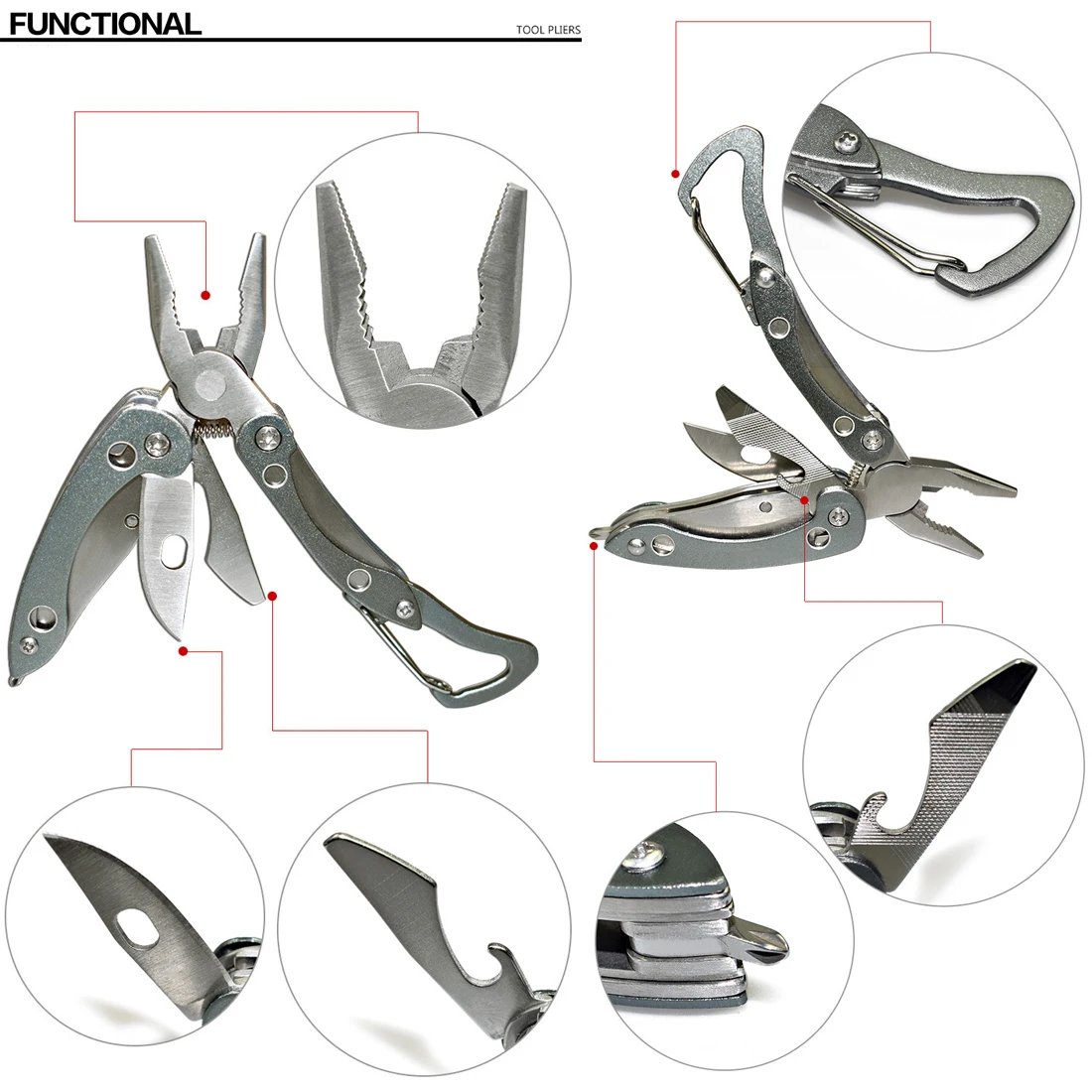 6 в 1 многофункциональные инструменты, складные плоскогубцы для кемпинга, рыбалки, многофункциональные инструменты, плоскогубцы, отвертка, биты, многофункциональный инструмент, нож для выживания