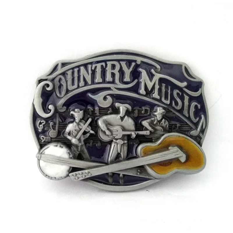 Country music Mexico Style guitar metal belt buckle Mens Big buckle for belts accessories retail ...