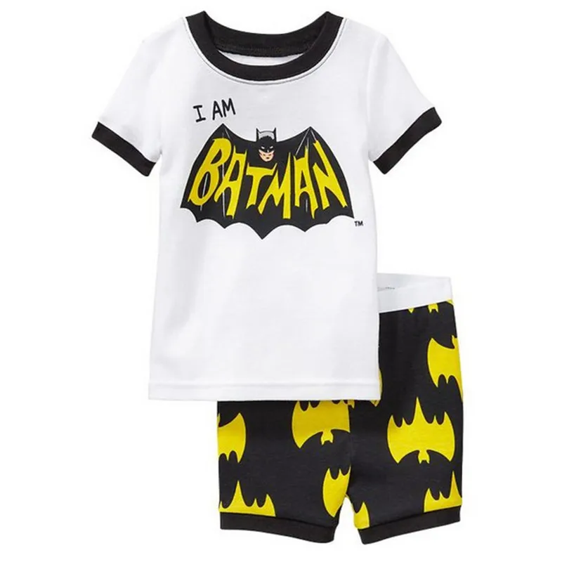

Summer children Short Sleeve cotton sleepwear Boys Cartoon pyjamas girls cute home clothing Nightwear kids Pajamas Set