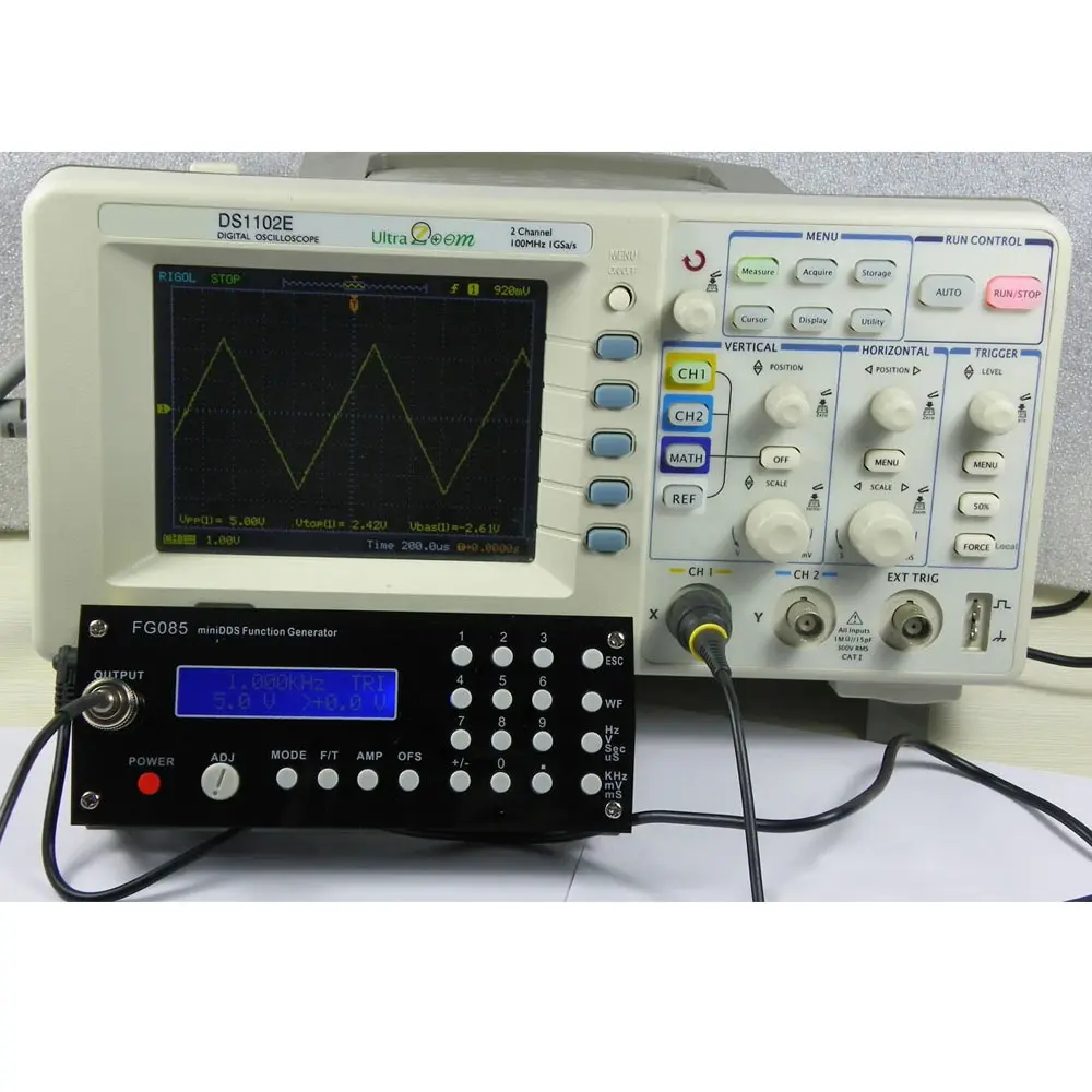 

Digital Synthesizer Signal Generator dds Function Generator DIY Kit +Panel Sine Square Sawtooth Triangle Wave Generador