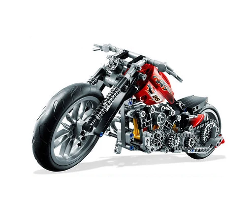 

mylb HOT 378pcs Technic Motorcycle Exploiture Model Harley Vehicle Building Bricks Block Set Toy drop shipping