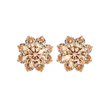 Семь карамельных цветов, Лепестковые серьги для женщин, милые серьги-гвоздики, модное ювелирное изделие, серьги, темпераментные аксессуары, ювелирные изделия для ушей