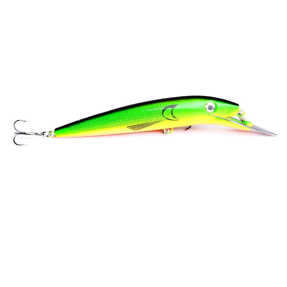 1 шт. 20 см x 45 г рыболовные приманки большой Minnow искусственные 3D глаза жесткие с