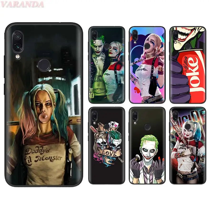 

Suicide Squad Joker Harley Quinn Soft Case for Redmi Note 7 5 6 Pro Redmi 7 7A K20 6 Pro 6A 5 Plus 4X S2 Y3 GO Silicone Case