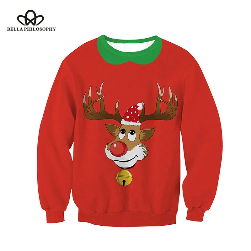 Wonder 2018 new Autumn Winter Unisex Men Women Christmas Sweater Vacation Santa Elf  Womens Men Sweaters Pullover Funny Tops