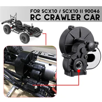 

2019New Plastic + Metal Complete Center Gearbox Transmission Box with Gear for Axial SCX10 / SCX10 II 90046 RC Crawler Car