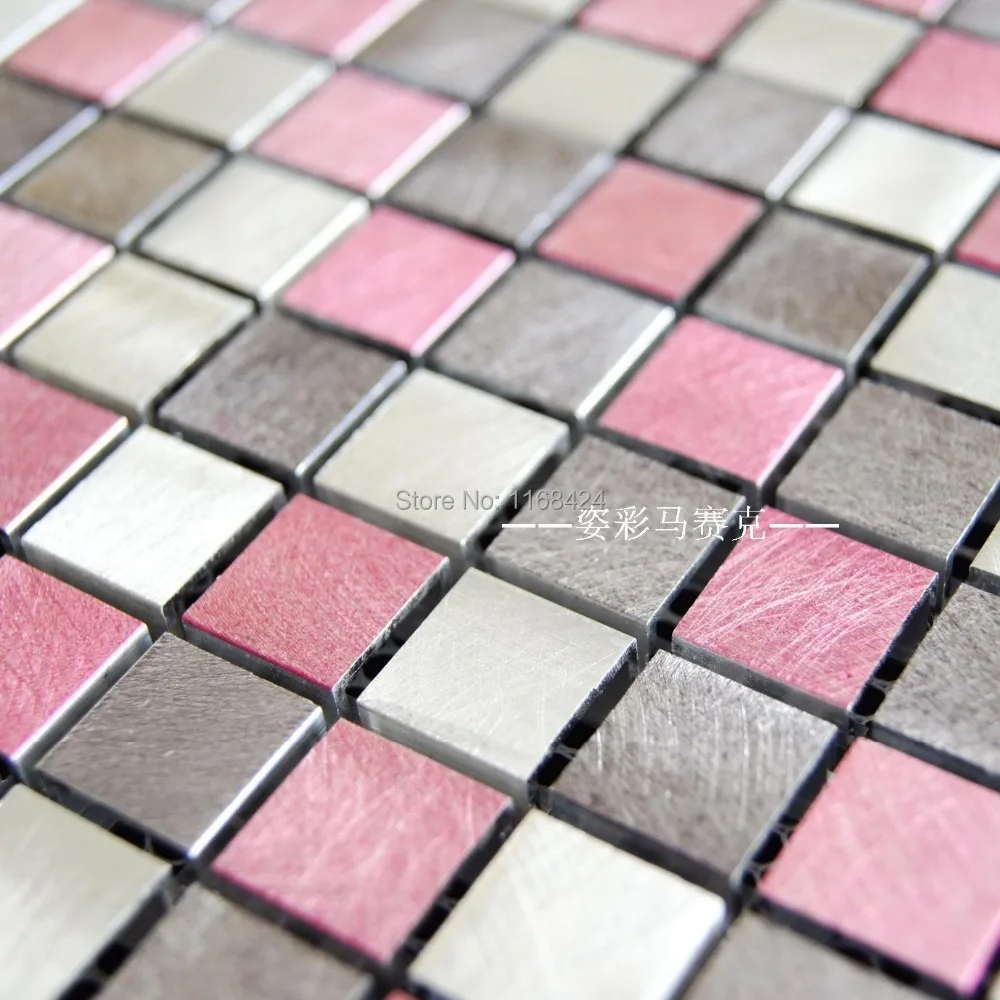 Online kopen wholesale aluminum floor tile uit china aluminum ... Keuken roze glossy