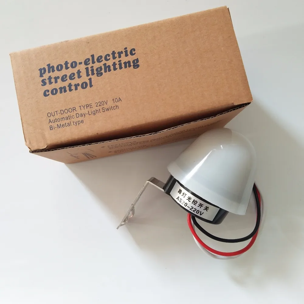 

Adjustable sensitive Auto On Off Photocell street Light Switch DC AC 220V 10A Electronic Photo Control Photoswitch Sensor Switch
