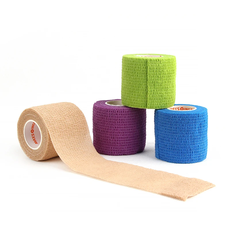 

1 Rolls 5cm X 4.5m Waterproof Self Adhesive Kinesio Bandage Tape Kinesiology Tape Finger Joints Wrap Cohesive Elastic Bandage