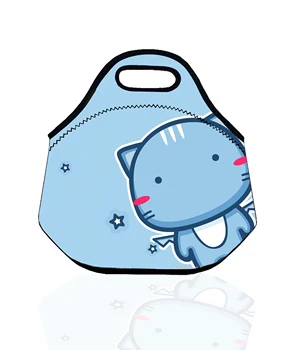 

Cartoon Cat Lunch Bag for Kids & Women Neoprene Thermal Storage Bags Tote Lunch Box Insulation Animal Lunch Cooler Bags