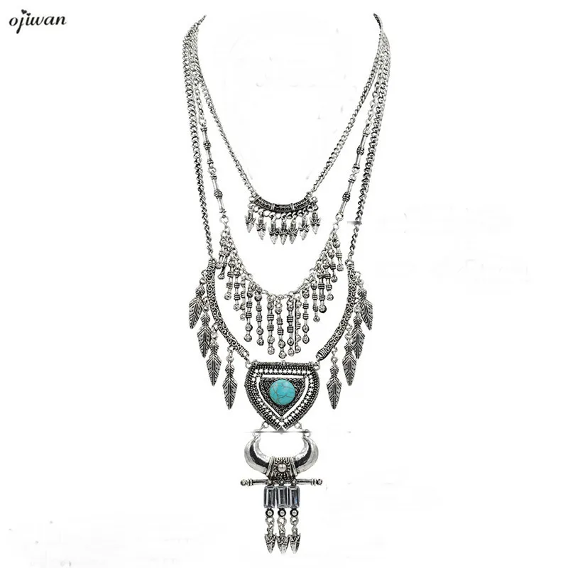 Богемное ювелирное изделие Бохо ожерелье s Макси ожерелье для женщин массивное ожерелье племенное Бохо ювелирное изделие