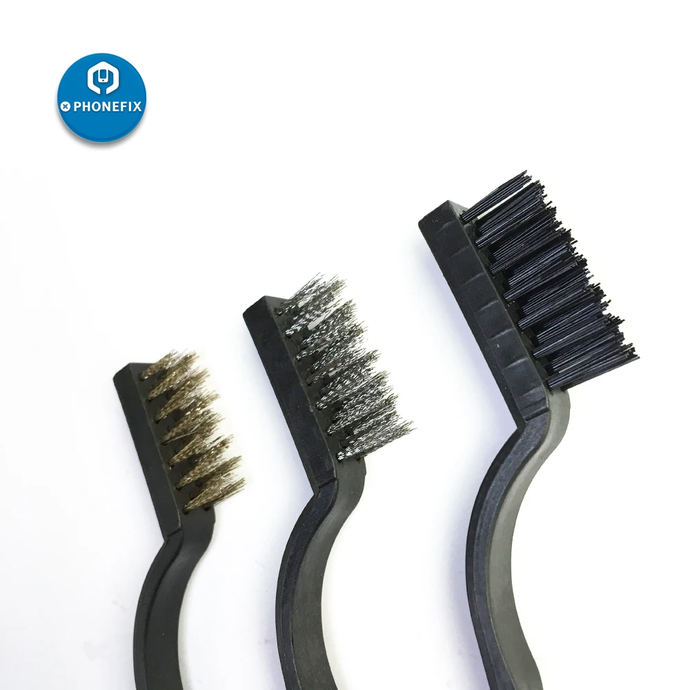 3 IN 1 Anti-static Golden Silver Steel Brush Set (2)