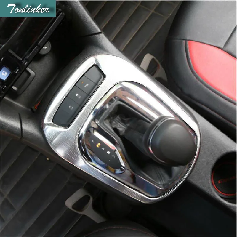 

Tonlinker 1 PCS DIY NEW Stainless Steel Stalls Panel Light Box Cover Case Stickers for Chevrolet Cruze 2015 Parts Accessories
