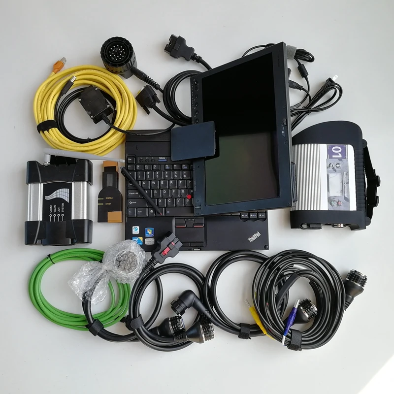 

Mb Star C4 SD Compact 4 and Icom Next wifi for BMW with software in used laptop X201T I7 4G/8G 1TB SSD For Auto Diagnostic tool