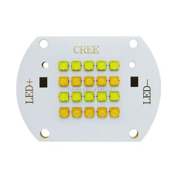 

Free Shipping 100W Cree XTE XT-E White 6000K + Warm White 3000K Multichip Led Emitter Lamp Light 30-33V 3000mA