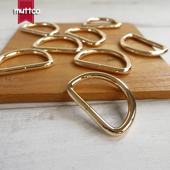 

50pcs/lot Dee Rings 3.0cm for DIY Dog Collar Unwelded Golden D-Rings Straps Sewing Accessories D Shaped metal buckle DK-030G