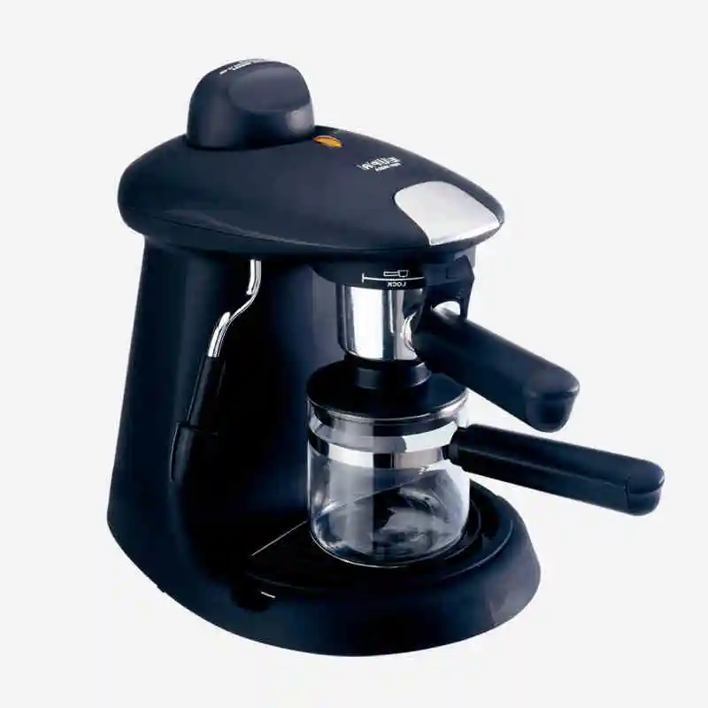 220V High Pressure Semi Automatic 5 Cups Steam Espresso Coffee Maker 5 Bar With Milk Bubble Drip ...