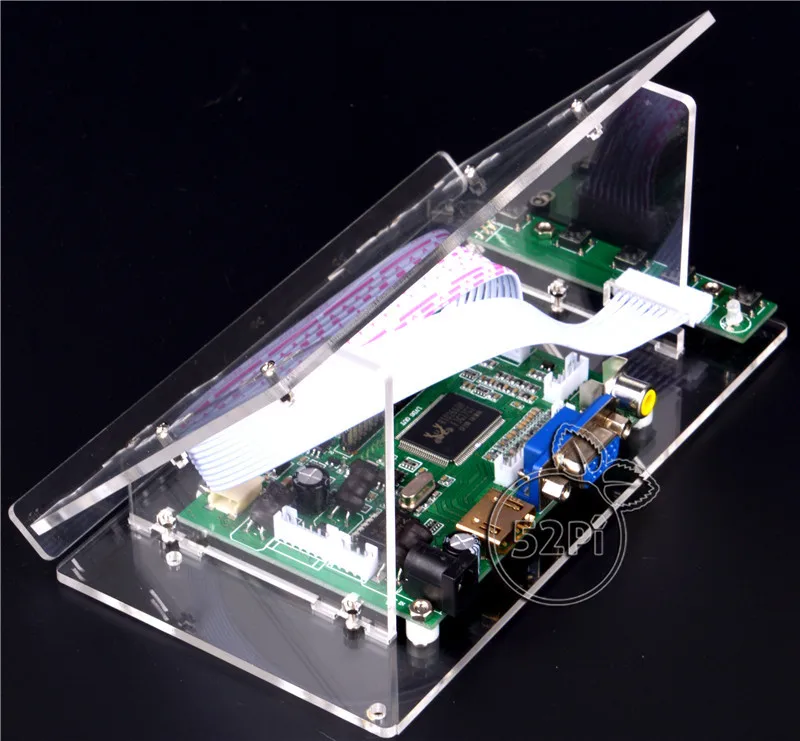 Прозрачный акриловый кронштейн для Raspberry Pi 7 дюймов ЖК экран панель цифровой
