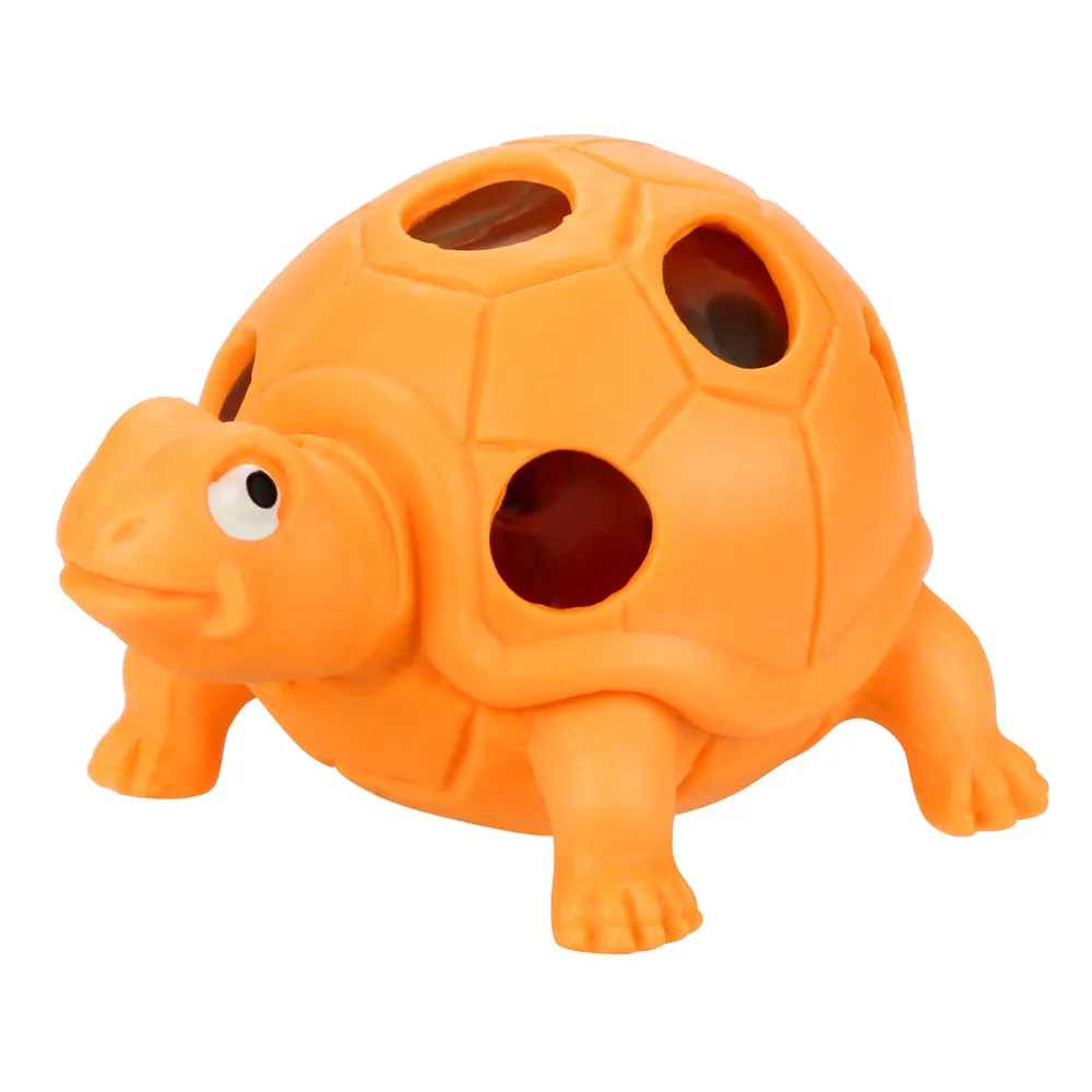 Расслабляющая игрушка skuishy animales губчатая бусина Радужный шар игрушка сжимаемая мягкая игрушка для снятия стресса игрушка Черепаха для детей D300129 - Цвет: OR